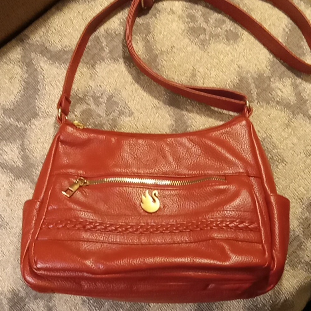 Large red purse